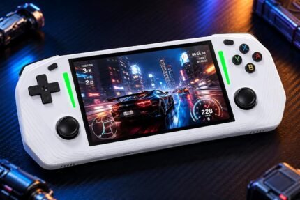 G33 4.3” IPS Screen Handheld Gaming Console, Portable Retro Video Game Player with 20+ Classic Emulators, WiFi Online Support, Built-in Retro Games, 128GB Storage, Ergonomic Handheld Console